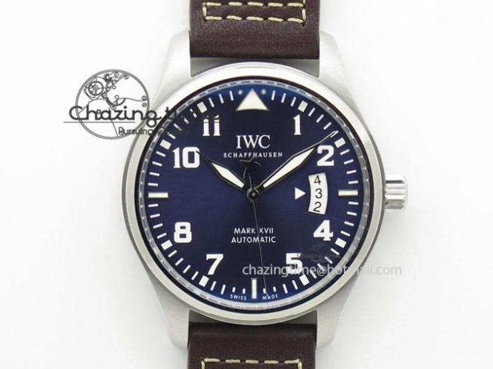 MIROTIME 1229 MARK XVIII Le Petit Prince IW327004 SS FKF 1:1 Best Edition Blue Dial On Brown Leather Strap Trendsetting 7117